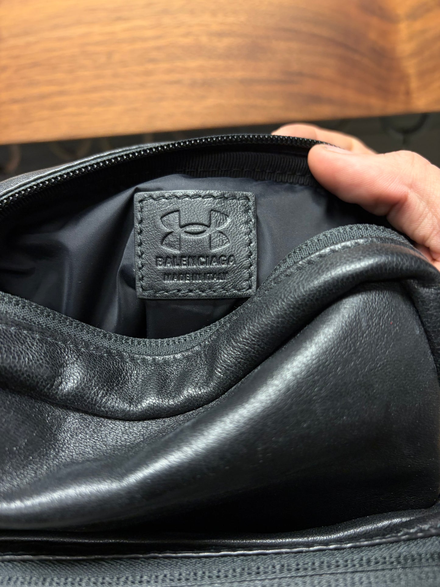 AW2024 Balenciaga x Under Armour Leather Side-Bag