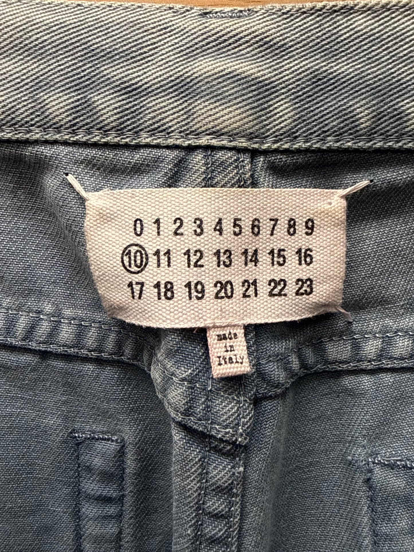 SS2012 Maison Margiela Low Rise Blue Mens Skinny Jeans