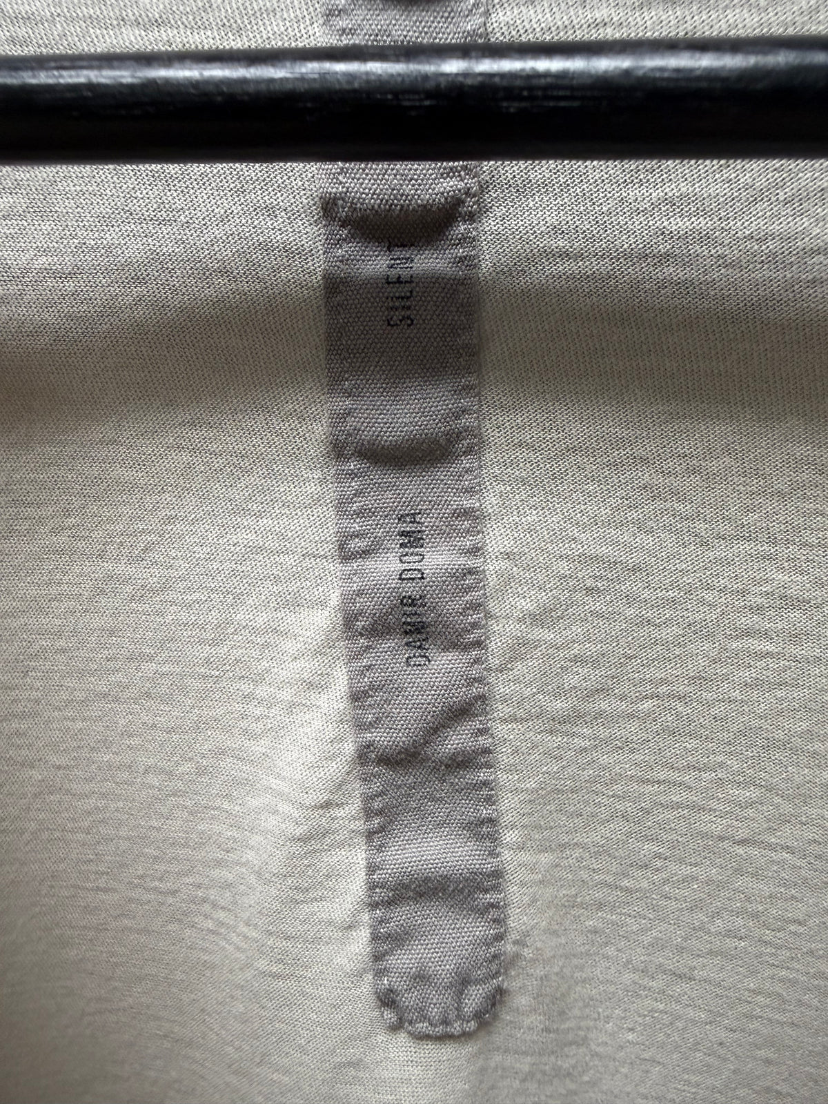 Silent by Damir Doma Beige T-Shirt with Micro-Rib Paneling