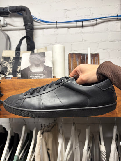 Saint Laurent ‘SL/01’ Court Black Leather Low Top Sneakers