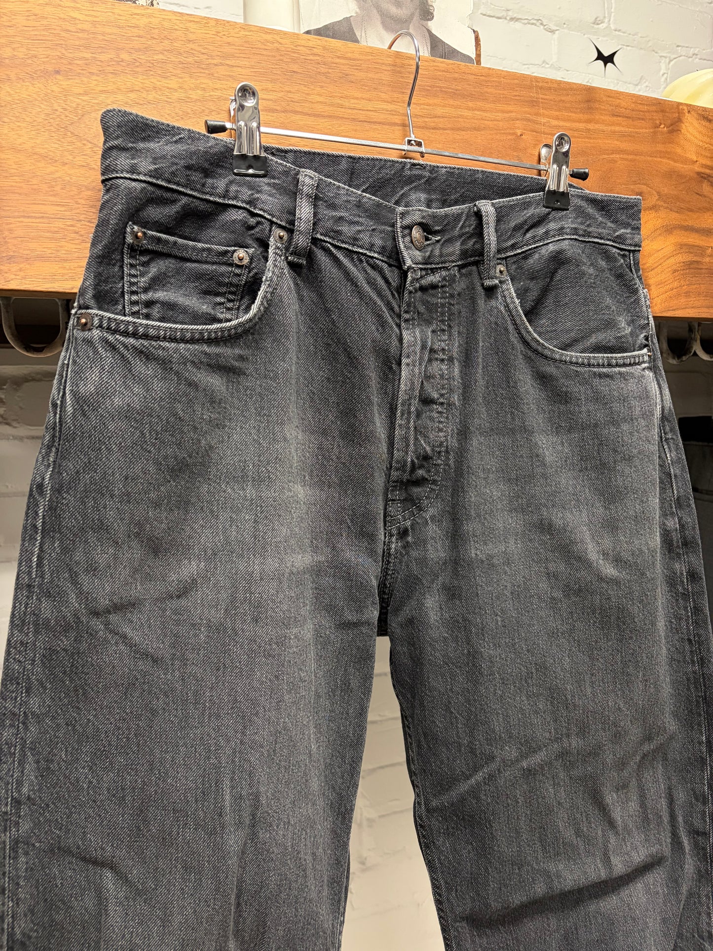 Acne Studios ‘2021 Vintage Black’ Flared Leg Denim