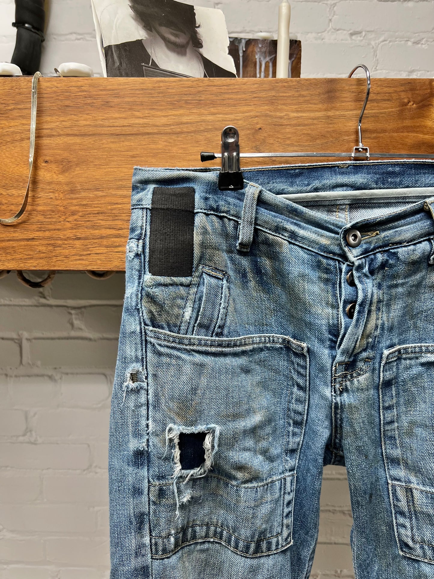 2000s Rick Owens ‘Slab’ Bootcut Carpenter Denim