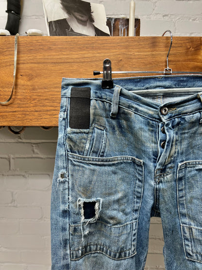 2000s Rick Owens ‘Slab’ Bootcut Carpenter Denim