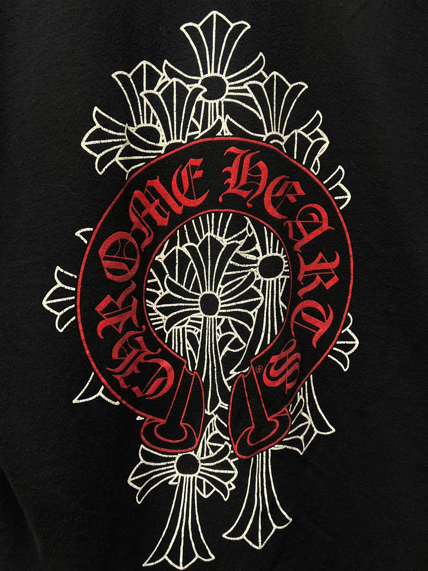 Chrome Hearts ‘Cemetery’ Cross Horseshoe Logo T-Shirt