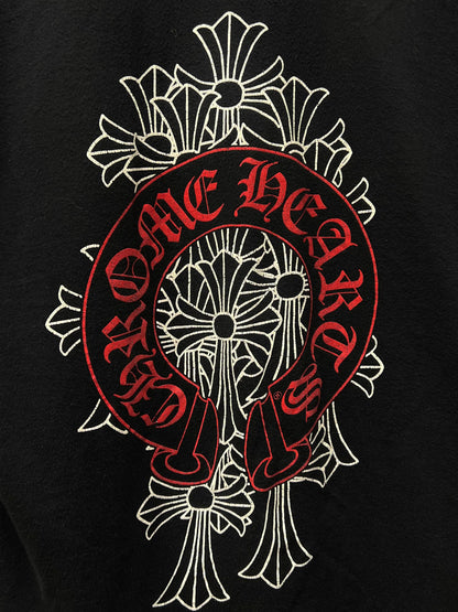 Chrome Hearts ‘Cemetery’ Cross Horseshoe Logo T-Shirt