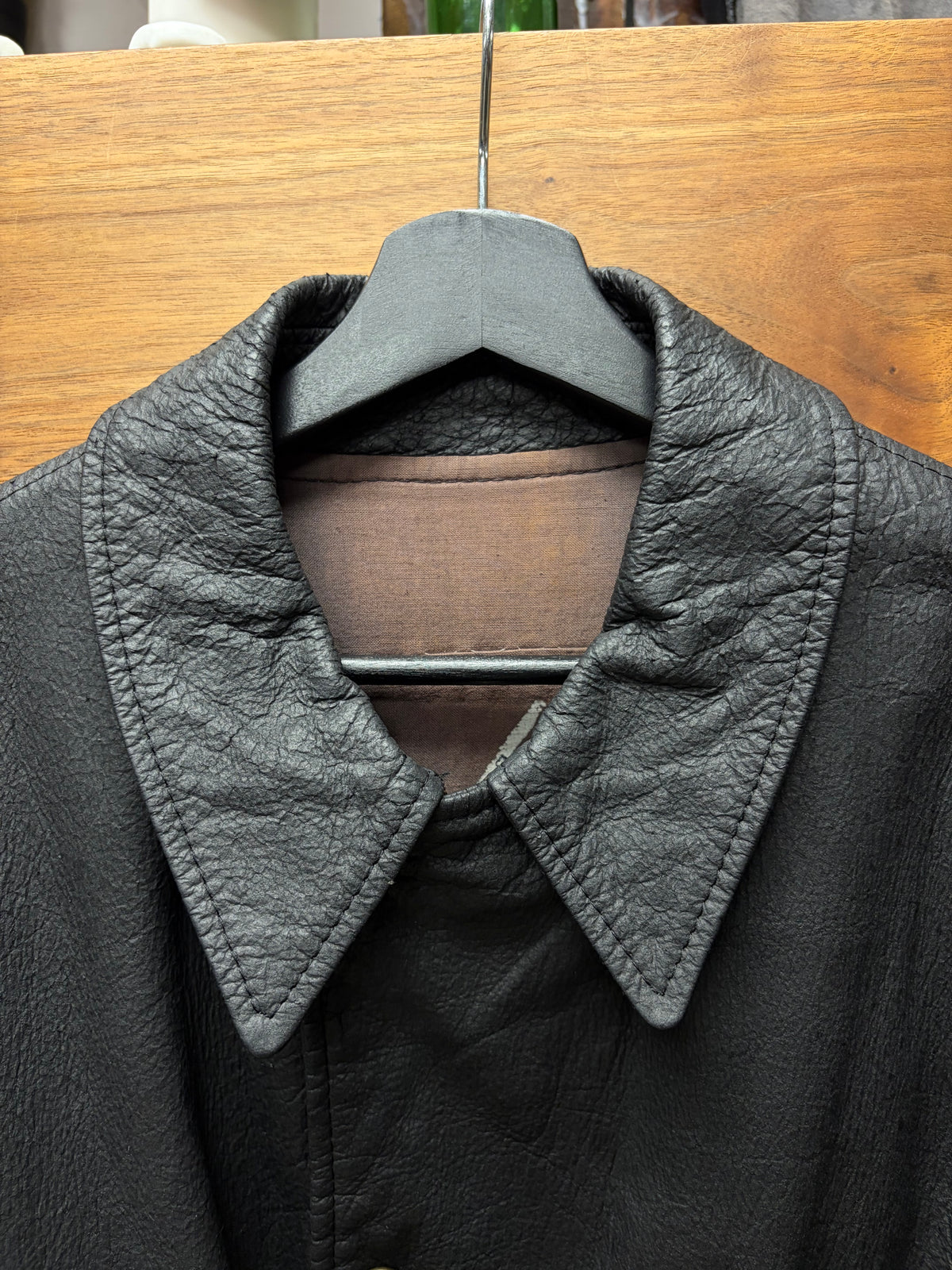 1982 Yohji Yamamoto ‘Hand Signature’ Black Leather Biker Jacket