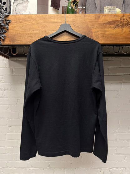 Chrome Hearts GRP Black Embroidered Logo Long Sleeve Shirt