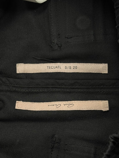 SS2020 Rick Owens ‘Tecautl’ Waxed Black ‘Bauhaus’ Cargos