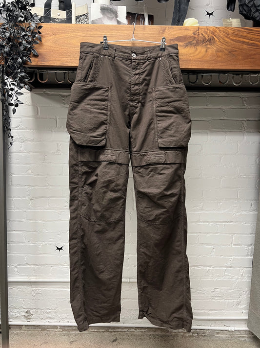 Rick Owens Mainline ‘Stefan’ Dust Brown Cargo Pants