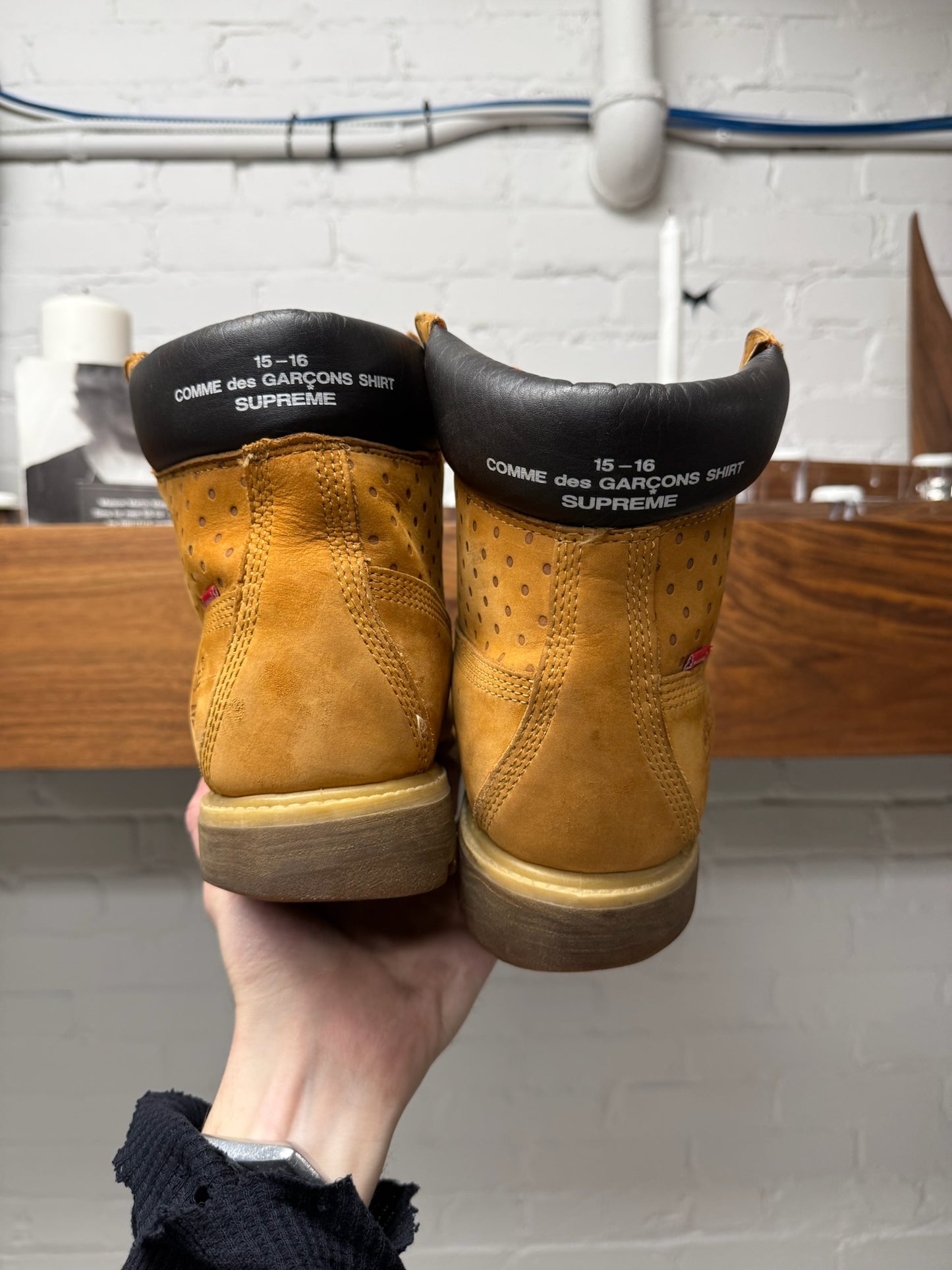 2015 Supreme x Comme Des Garçons Timberland Premium Boots