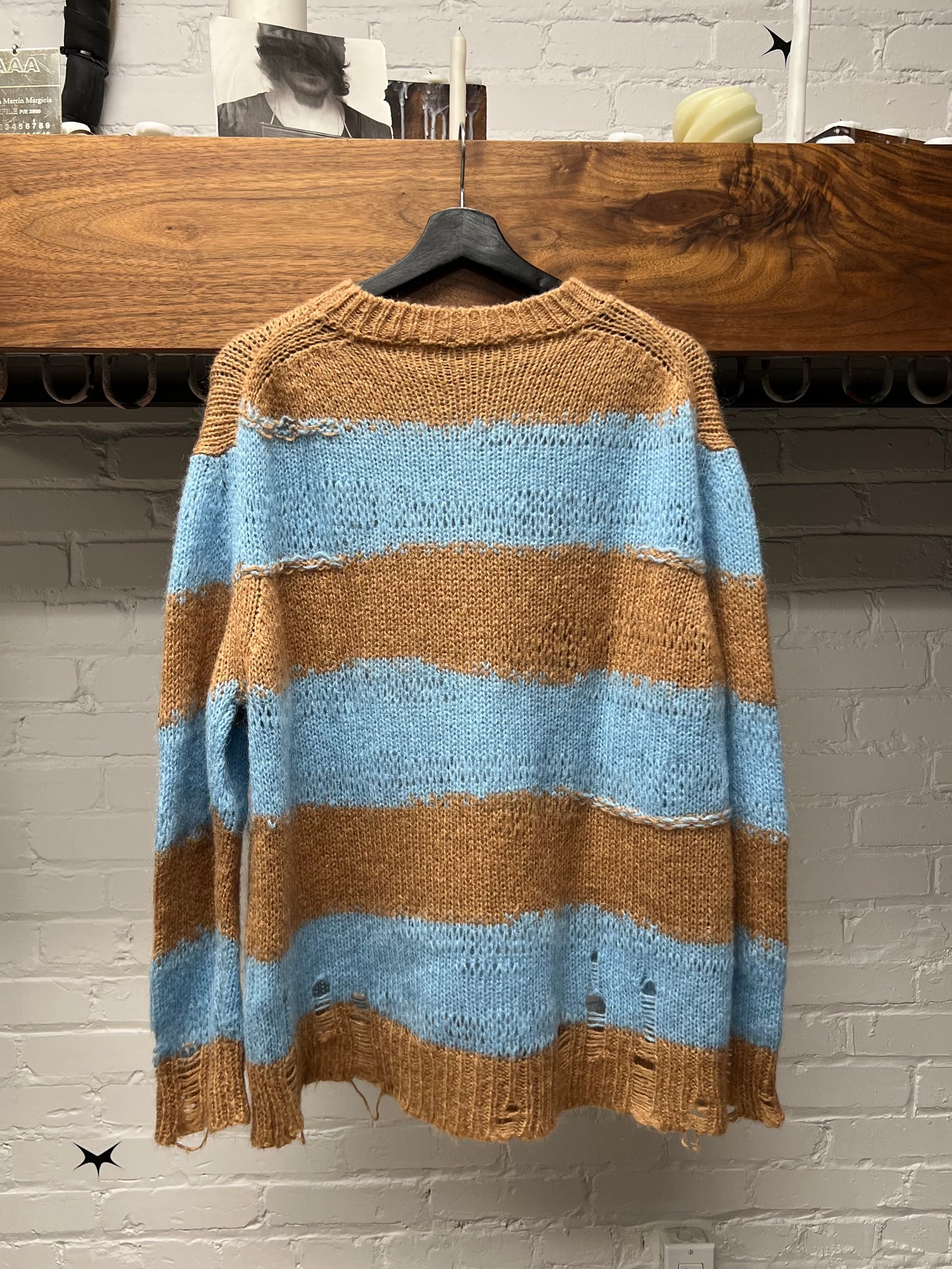 Acne Studios Alpaca/Mohair Striped Knit Sweater