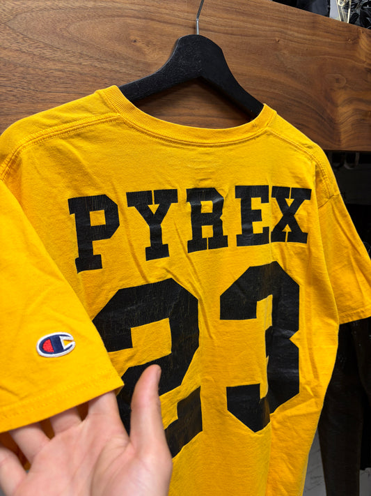 Pyrex Early Champion Blank ‘23 Jersey’ Yellow Graphic T-Shirt