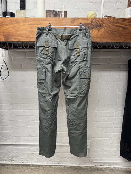 2000s Dolce & Gabbana Military Green 3D Pocket Cargo Pants