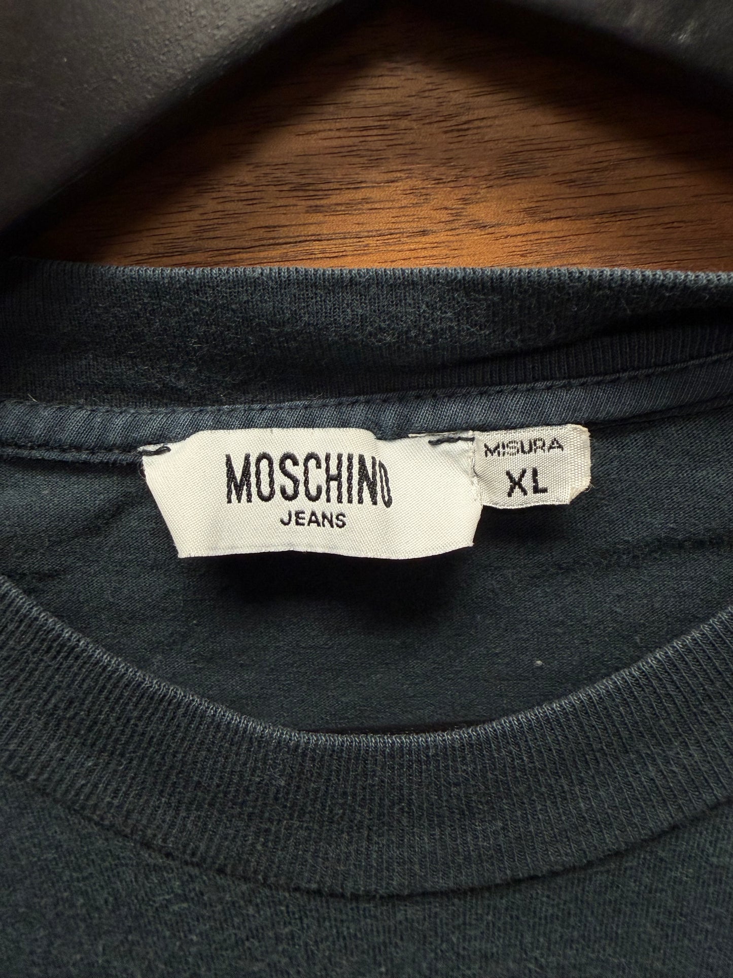 Vintage Moschino ‘Violently Handsome’ Slogan T-Shirt