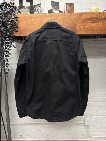 Rick Owens 16oz Japanese Raw Denim ‘Workers’ Black Trucker Jacket