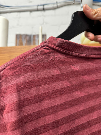 OG Number (N)ine ‘Glitter’ Miyashita Era Red Striped T-Shirt