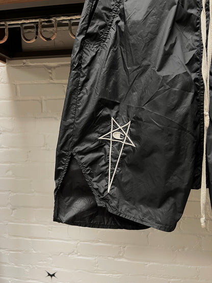 Rick Owens x Champion Black Drawstring Shorts