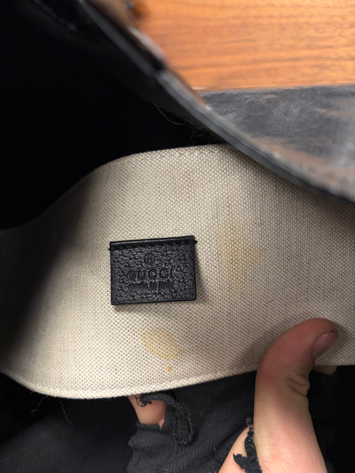 Gucci ‘Montecarlo’ Black Vinyl Tote Bag