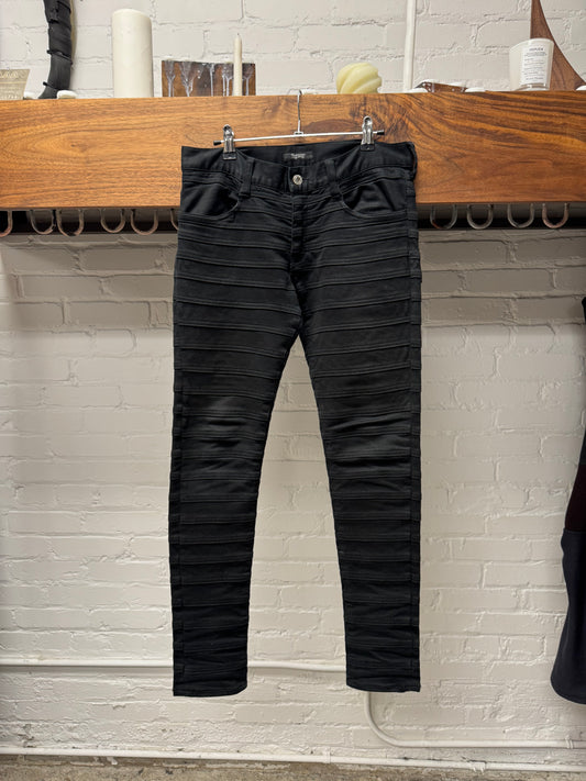 AW2013 Undercover ‘Anatomicouture’ Hagi Black Layered Skinny Jeans