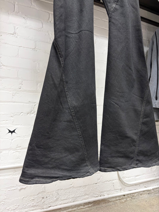 Rick Owens DRKSHDW ‘Bias’ Black Flared Leg Denim
