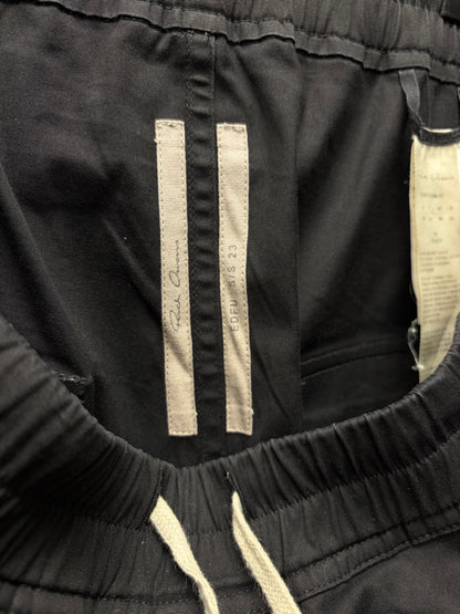 SS2023 Rick Owens Edfu ‘Bela’ Black Wide Leg Drawstring Pants
