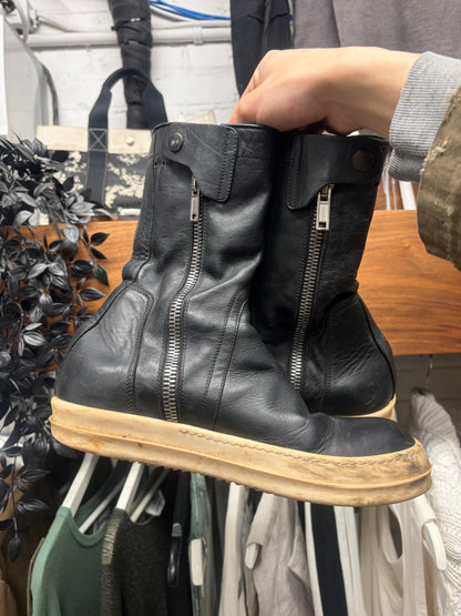 AW2014 Rick Owens ‘Creeper’ Moody Leather High Top Sneakers