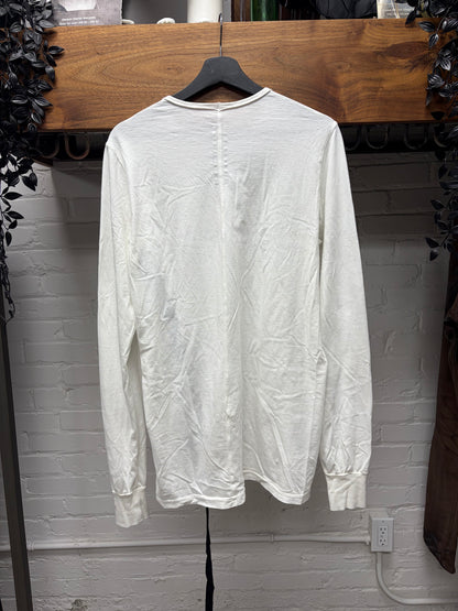 Rick Owens DRKSHDW Milk Cotton ‘Level’ Long Sleeve T-Shirt