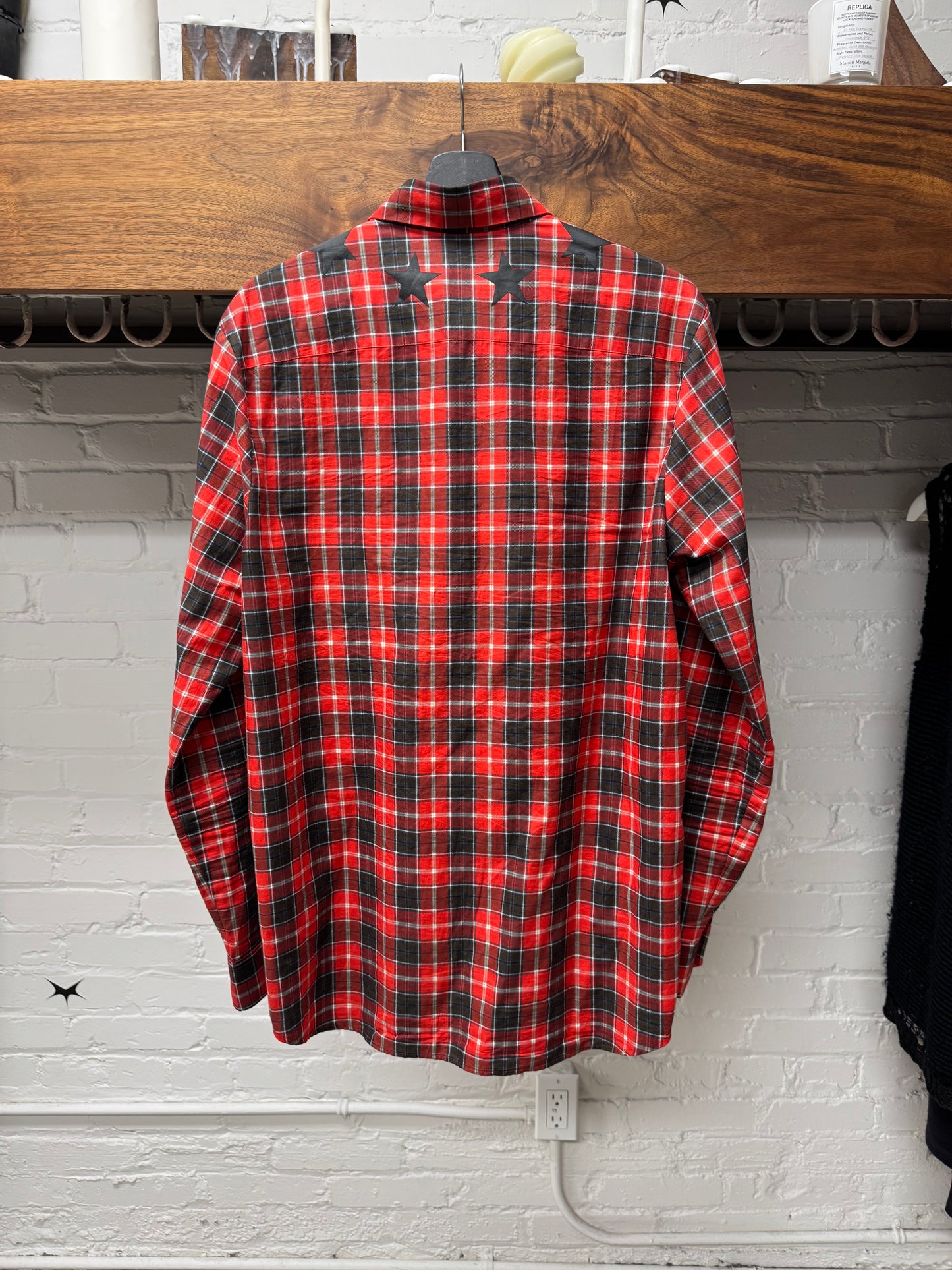 Givenchy by Ricardo Tisci ‘Stars’ Plaid Button Down Shirt