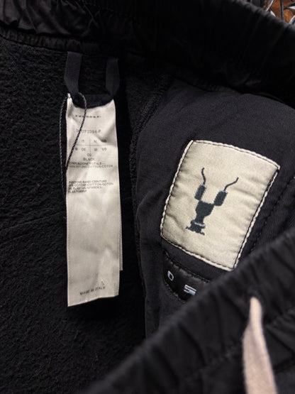 Rick Owens DRKSHDW Black Drop Crotch Drawstring Sweatpants