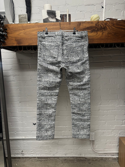 2013 Balenciaga ‘Tapestry’ Full Print Black/White Denim