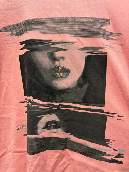 SS2019 Maison Margiela ‘Silhouette’ Faded Pink Graphic T-Shirt