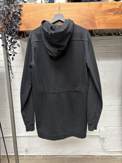 AW2017 Rick Owens ‘Glitter’ Black Zip-Up Hoodie