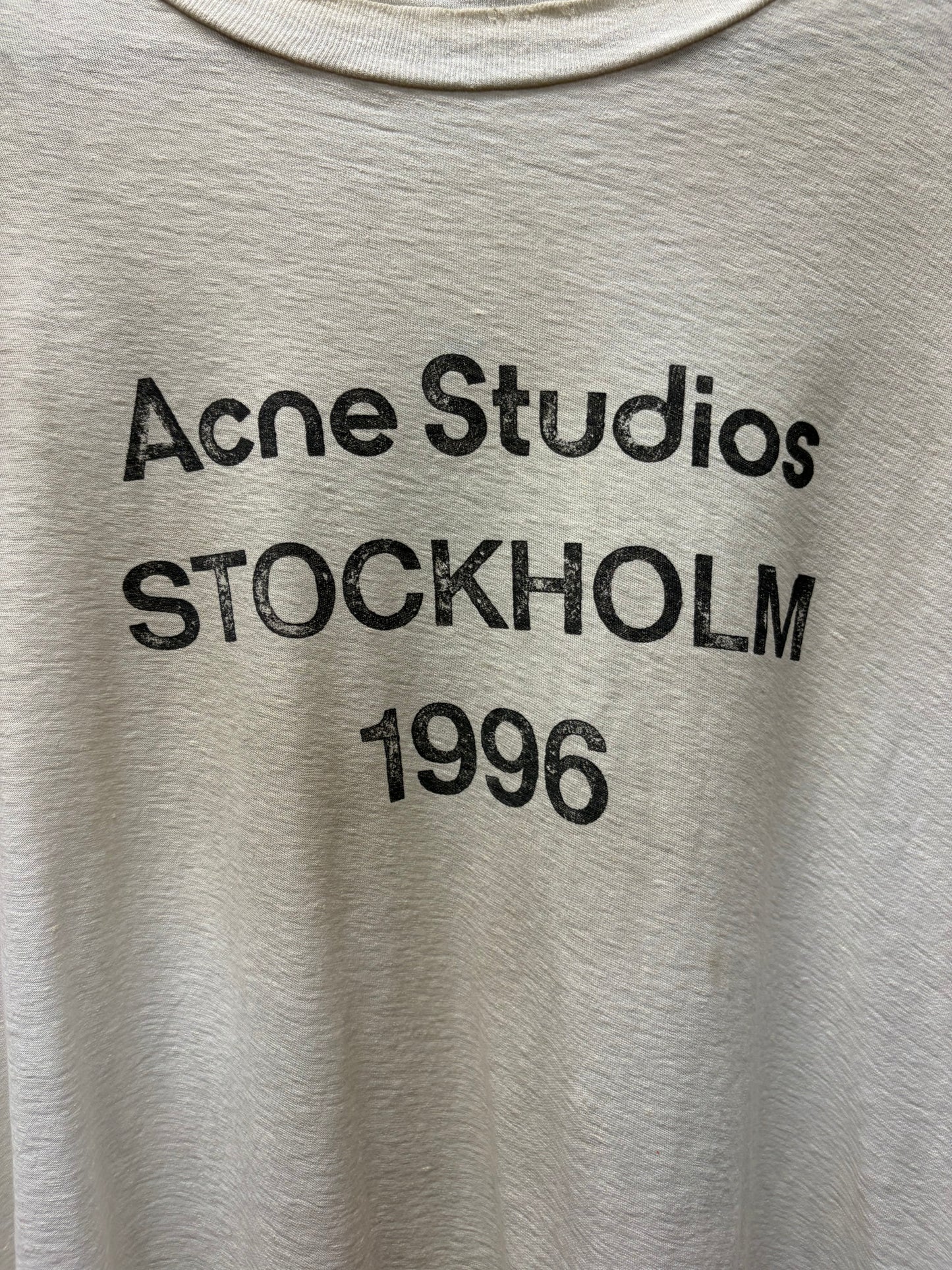 Acne Studios ‘Stockholm Logo’ White Long Sleeve Shirt