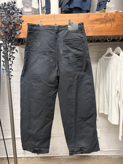 Acne Studios ‘Mended’ Black Wide Leg Denim