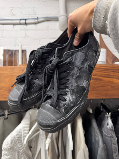 AW2003 Number (N)ine ‘Touch Me I’m Sick’ Crying Heart Leather Patchwork Sneakers