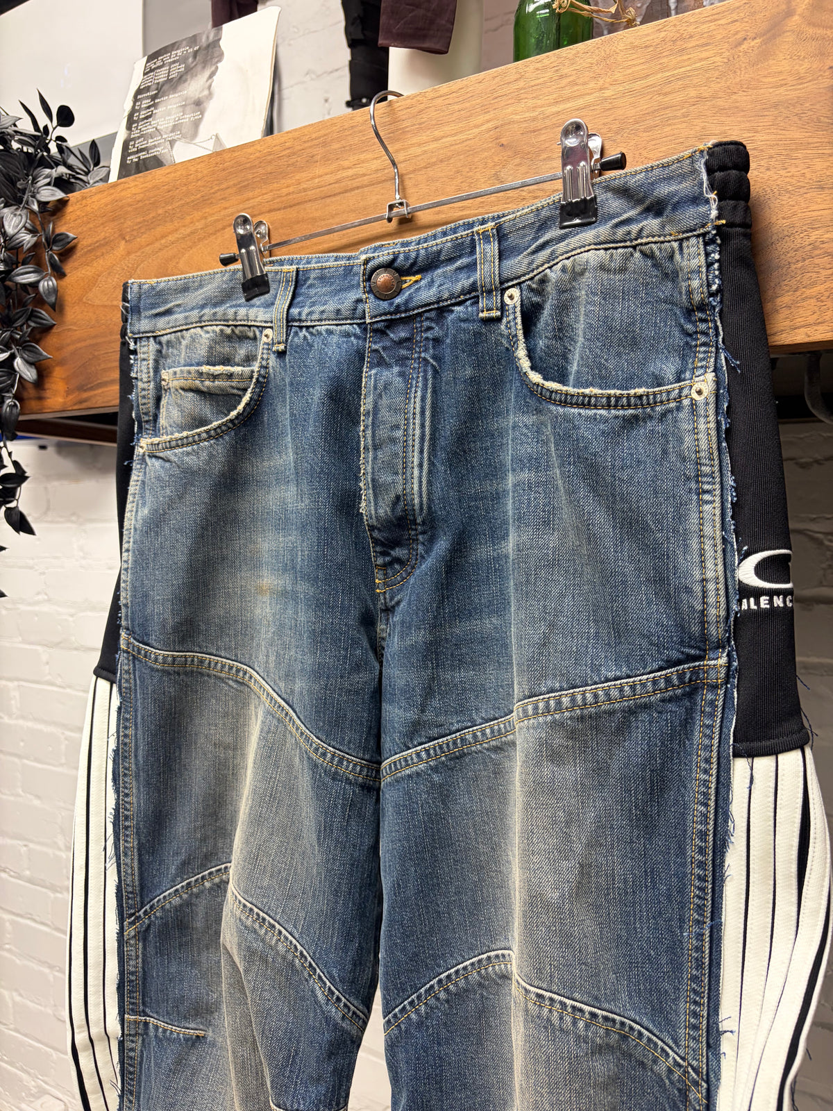AW2025 Balenciaga ‘Cut Up’ Blue Tracksuit Hybrid Denim