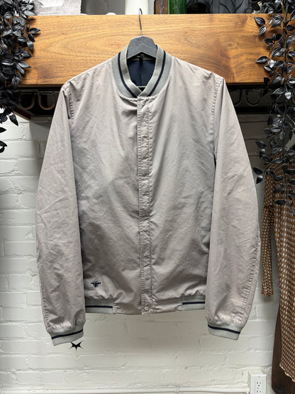 Dior Homme ‘Bee’ Embroidered Logo Grey Bomber Jacket