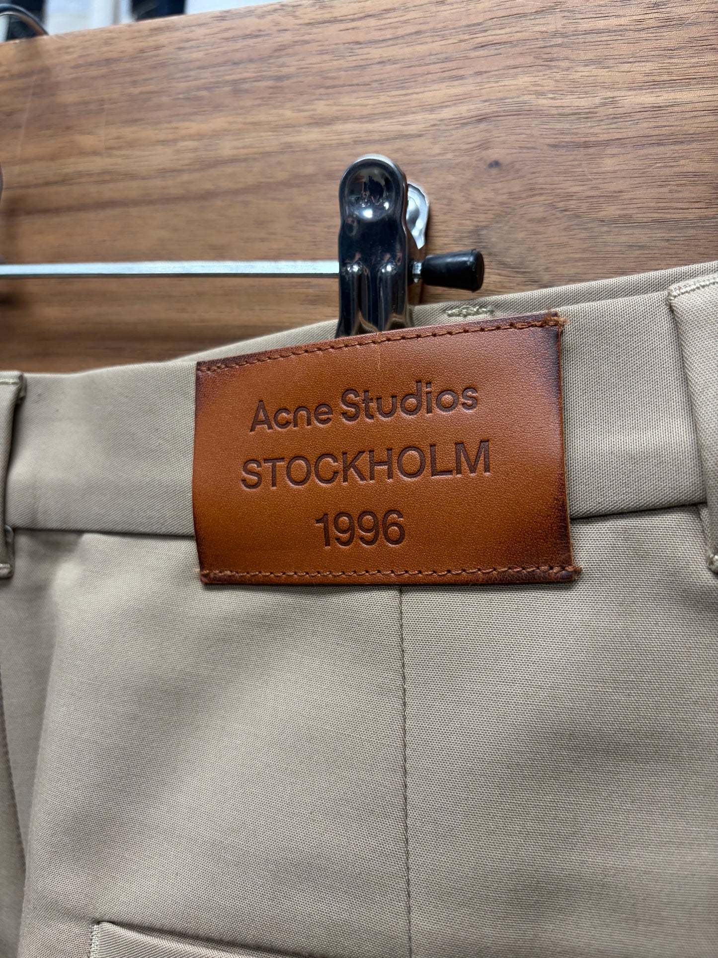 Acne Studios ‘Pommy’ Tailored Organic Cotton Wide Leg Pants