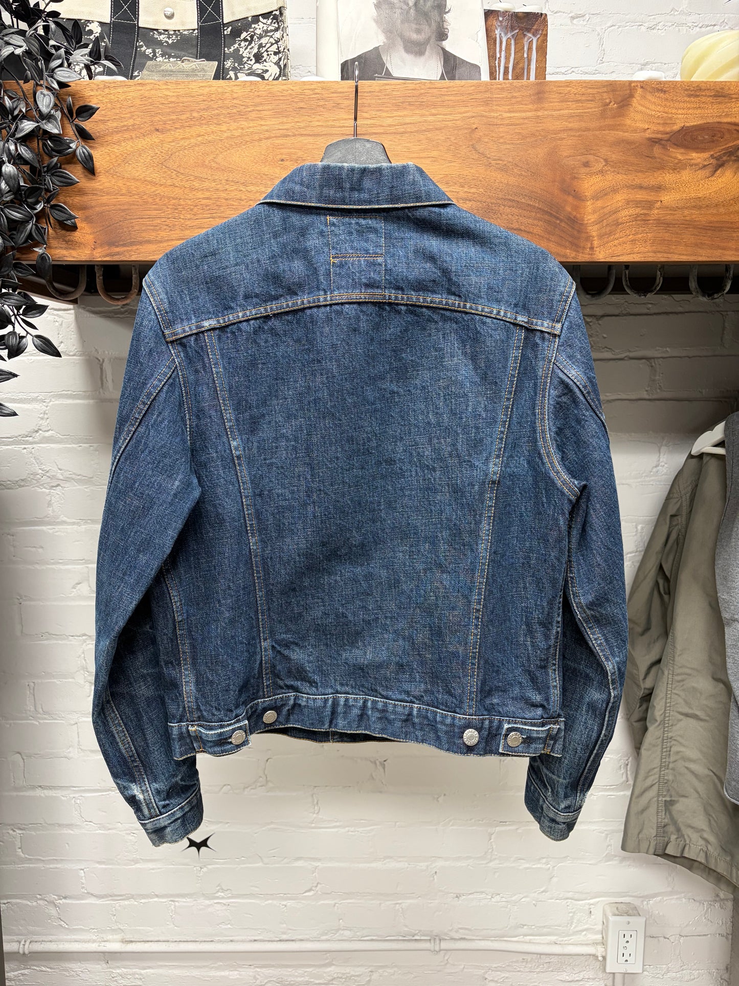 Vintage Helmut Lang Classic Blue Denim Trucker Jacket
