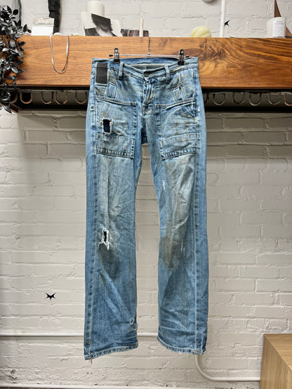 2000s Rick Owens ‘Slab’ Bootcut Carpenter Denim