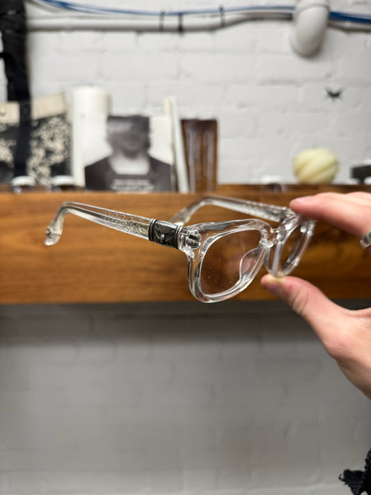 Chrome Hearts ‘Well Hell Yeah’ Translucent Frame 925 Silver Glasses