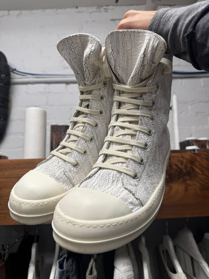 SS2025 Rick Owens ‘Hollywood’ Milk ‘Crust’ Layered Ramones