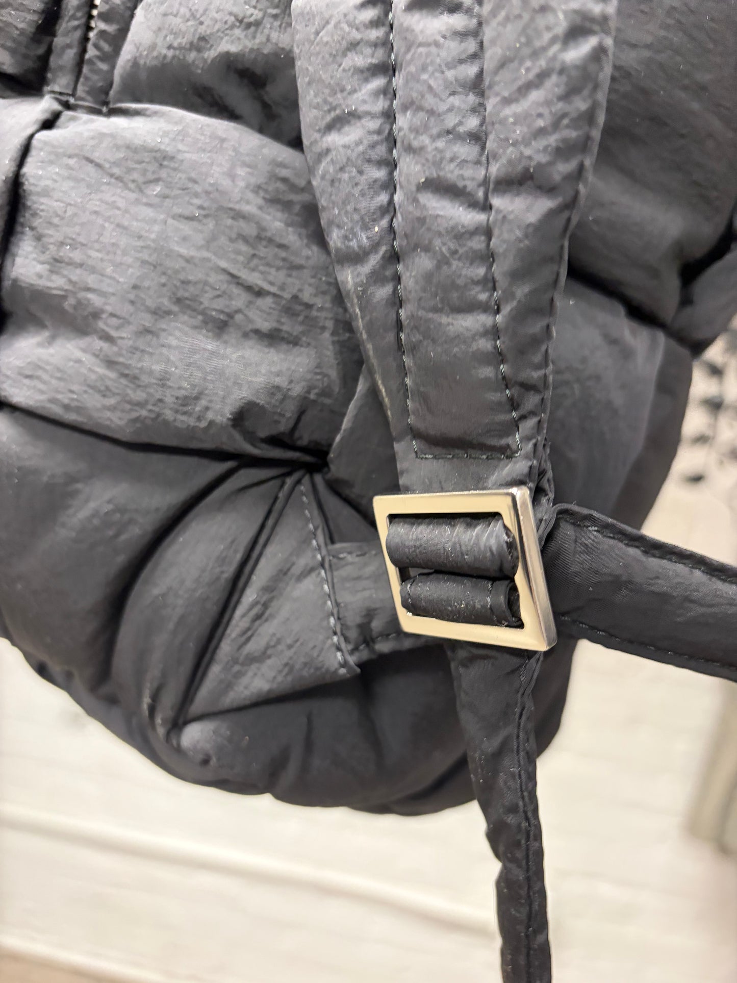 Bottega Veneta Black Padded ‘Cassette’ Jumbo Intrecciato Puffer Backpack