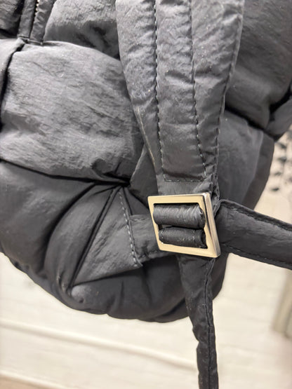 Bottega Veneta Black Padded ‘Cassette’ Jumbo Intrecciato Puffer Backpack