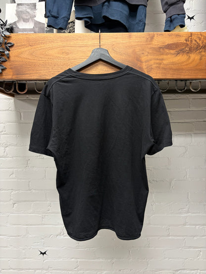 2017 Saint Laurent ‘Slow Kissing’ Black Cropped Fit Cotton T-Shirt