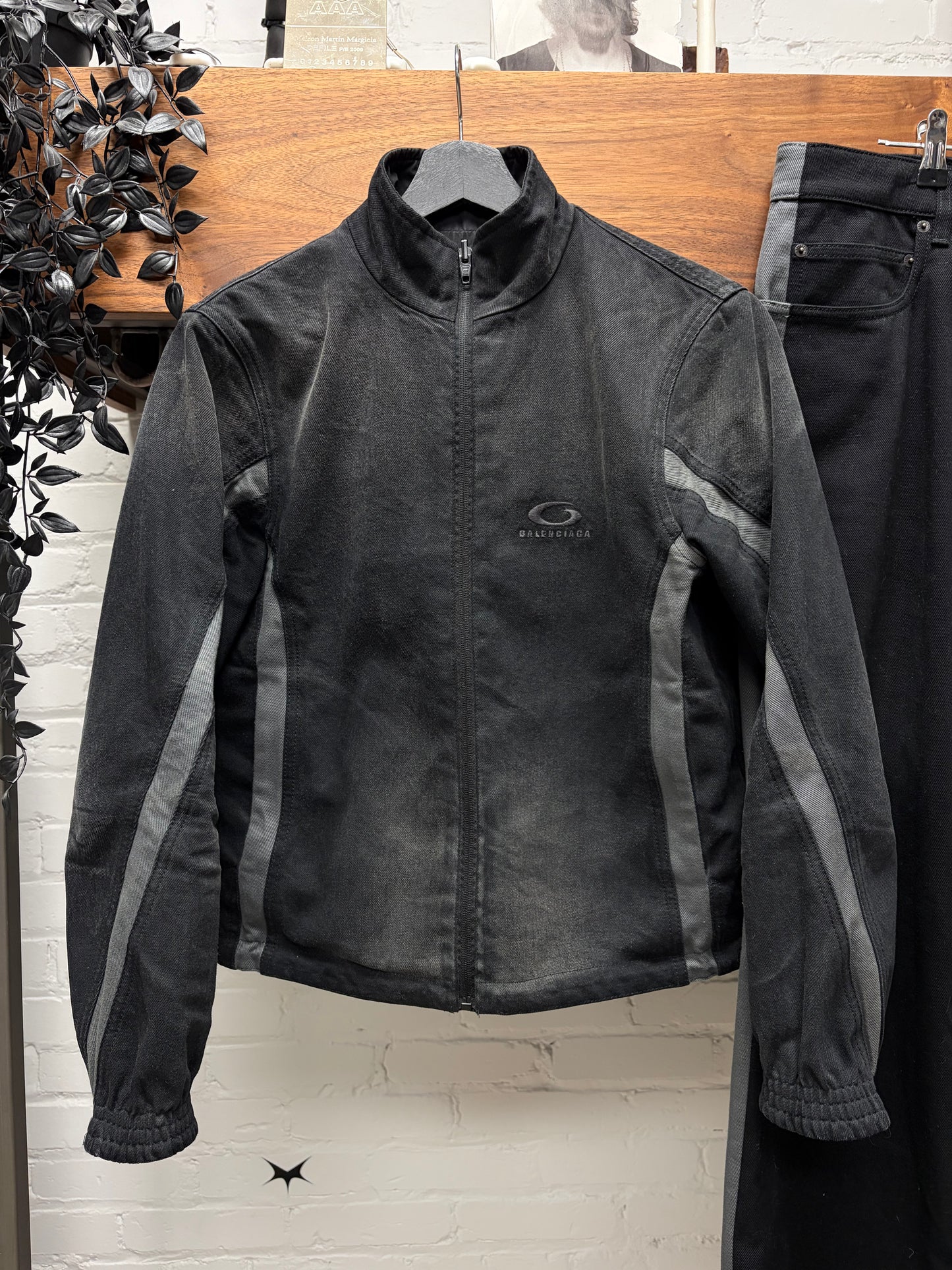 SS2025 Balenciaga x Under Armour Reversible Denim/Tracksuit Jacket