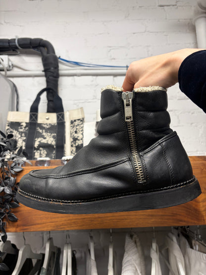 Silent by Damir Doma ‘Samaris’ Black Shearling Leather Boots