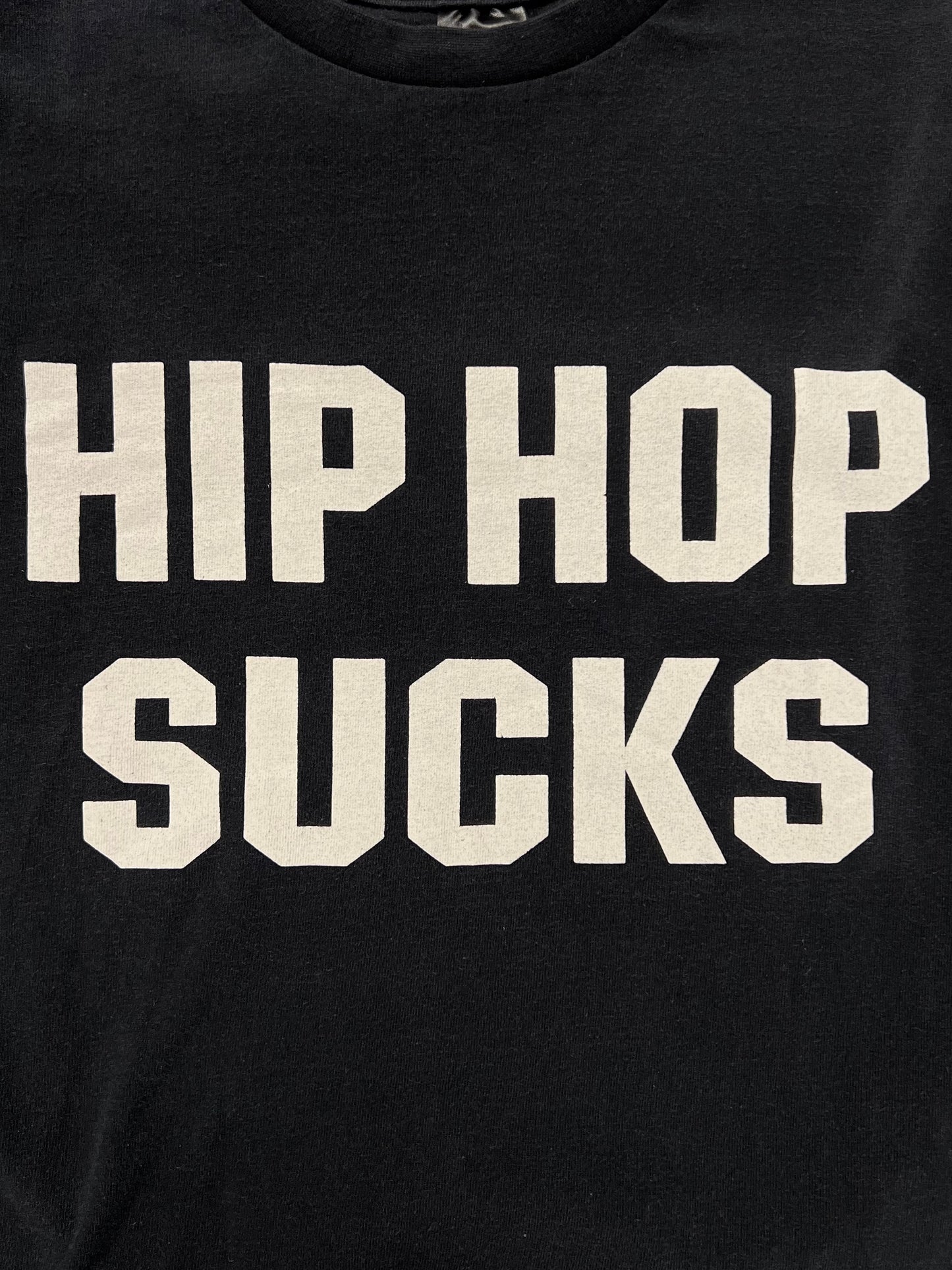 00s Number (N)ine ‘Hip Hop Sucks’ Black Slogan T-Shirt
