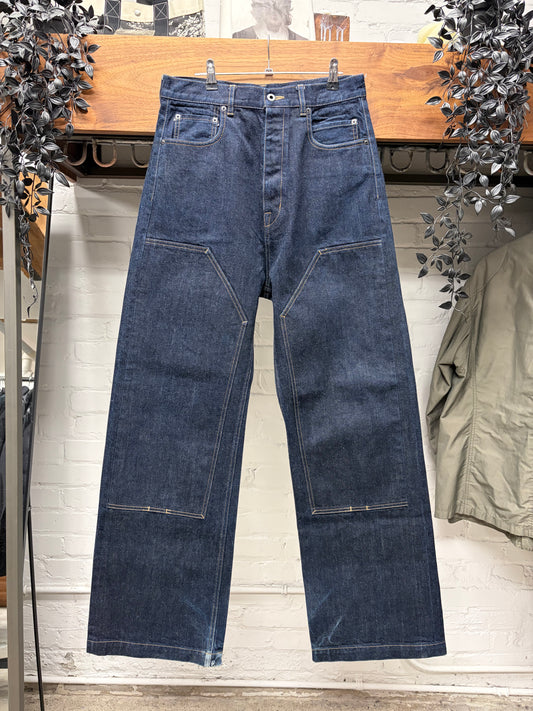 Rick Owens Japanese 16oz ‘Double Knee Geth Cut’ Indigo Denim