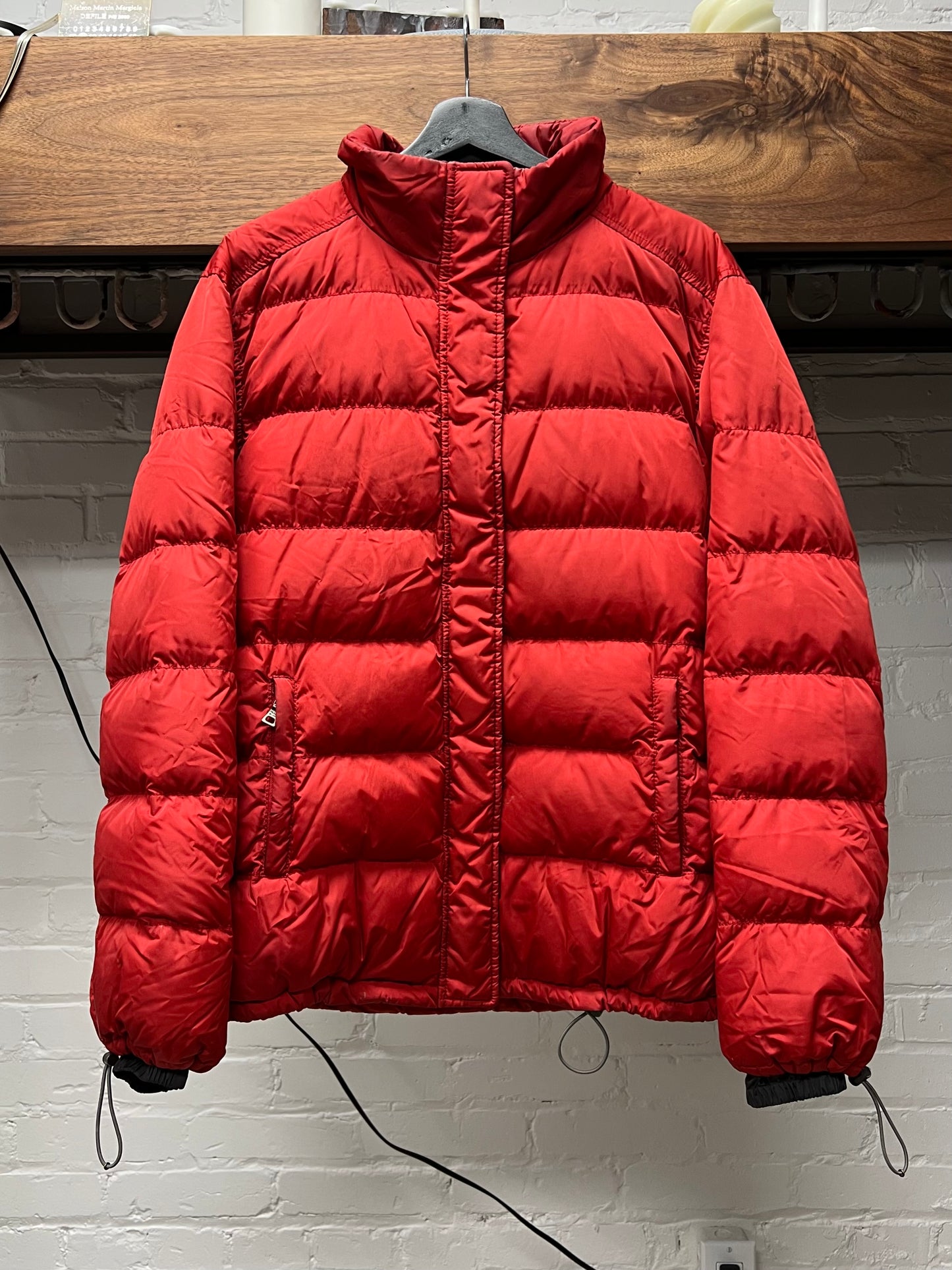 Prada Sport Linea Rossa Down Fill Two Tone Puffer Jacket